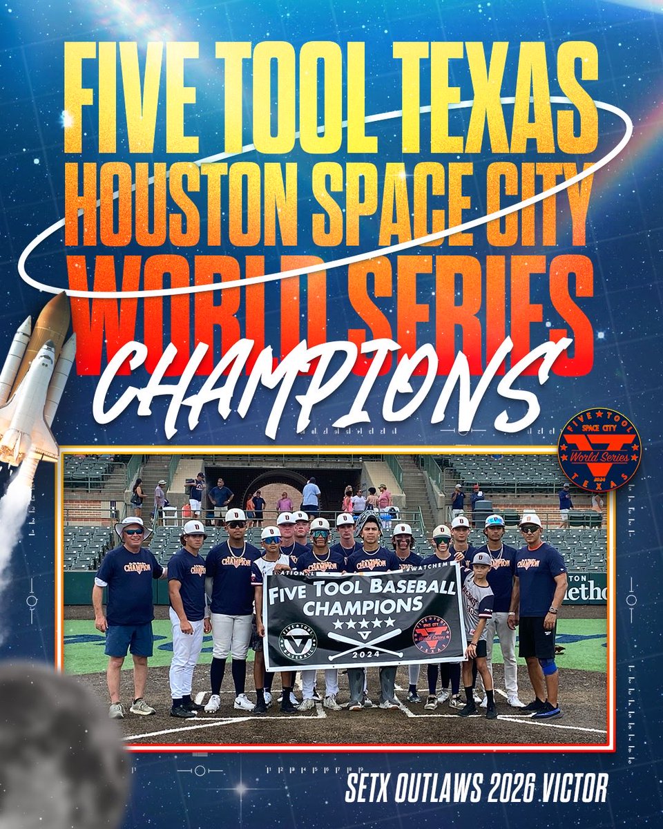 ✭Five Tool Texas✭ (@fivetooltexas) on Twitter photo 🏆CHAMPIONS🏆
Congrats to <a href="/OutlawsSetx/">SETX OUTLAWS</a> 2026 Victor on winning the 16U Championship of the <a href="/FiveTool/">Five Tool Baseball</a> Texas Space City World Series!
#WatchEm 🏆CHAMPIONS🏆
Congrats to <a href="/OutlawsSetx/">SETX OUTLAWS</a> 2026 Victor on winning the 16U Championship of the <a href="/FiveTool/">Five Tool Baseball</a> Texas Space City World Series!
#WatchEm