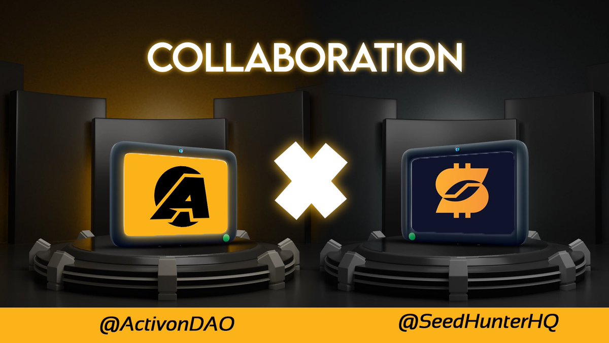 Activon (@activondao) on Twitter photo Thrilled with our collaboration with <a href="/SeedHunterHQ/">SeedHunter 🌱</a>
Team is working hard to increase trust and efficiency in web3, creating easy collaboration amidst project and KOLs. Thrilled with our collaboration with <a href="/SeedHunterHQ/">SeedHunter 🌱</a>
Team is working hard to increase trust and efficiency in web3, creating easy collaboration amidst project and KOLs.