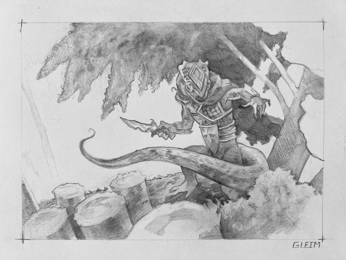 Accepting offers for the original drawing rough over on the Facebook MTG Art Market - happy to get you there if you need directions. 🫡