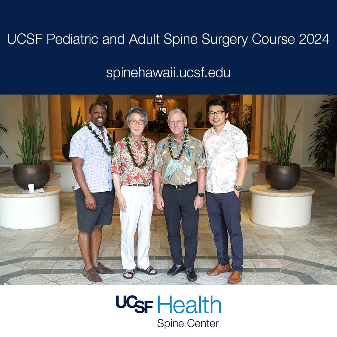 UCSFOrthosurg's tweet photo. 🌴 Aloha from Waikiki Beach!  UCSF Spine Center @UCSFOrthosurg @NeurosurgUCSF @QueensHealthHI    wrapped an amazing 2024 UCSF Spine Surgery Course with 130+ spine experts. Huge thanks to Dr. Richard Feller, Dr. Kuniyoshi Abumi + Dr. Luiz Pimenta for inspiring insights.  Mahalo! https://t.co/WlCyUAaWJm