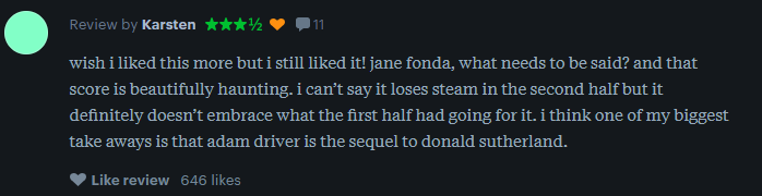 thegrumweld's tweet photo. when this is one of the top reviews for a movie i know it is going to be a #certifiedhit https://t.co/7FFfR6nuJZ