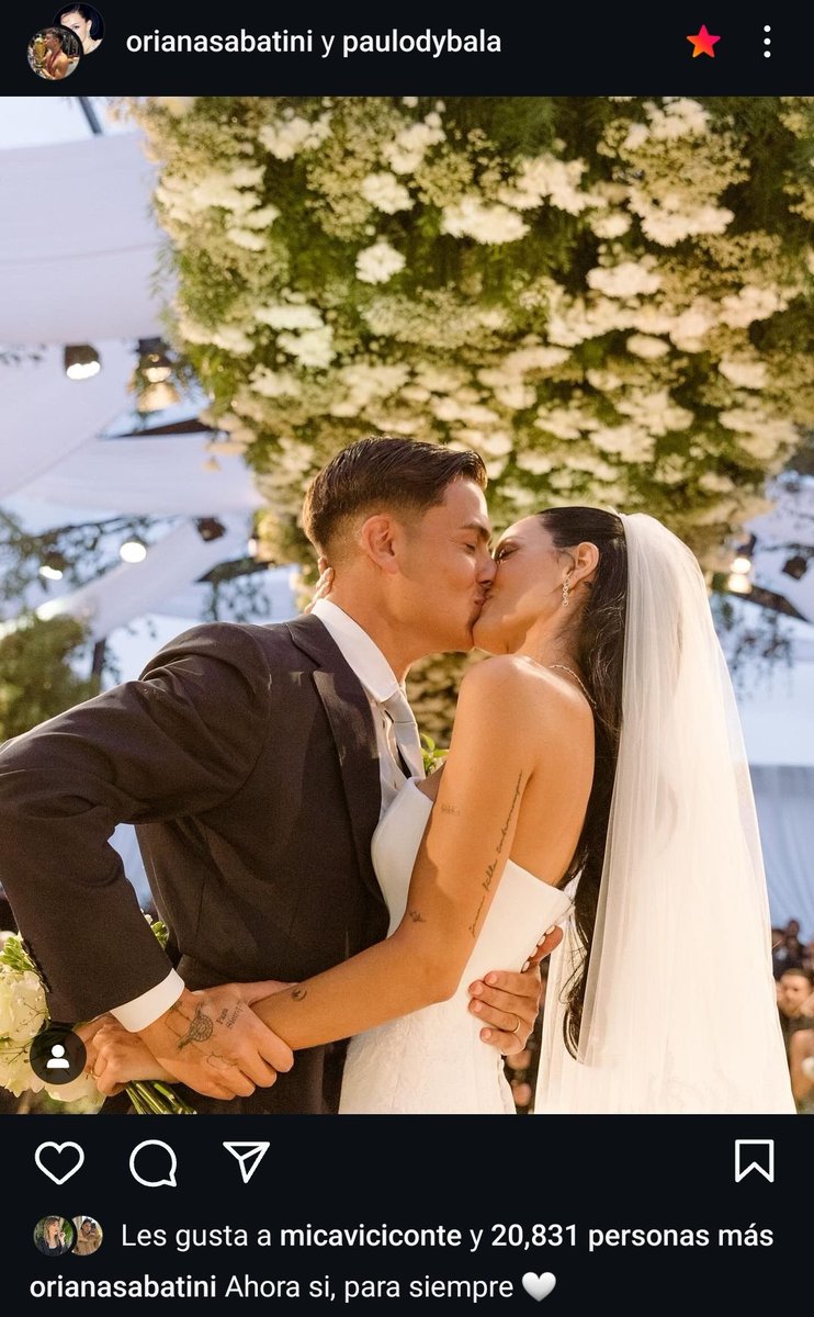 ORIANA Y DYBALA OFICIALMENTE SE CASARON AAAA