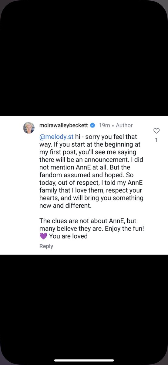 rororanel's tweet photo. @Outlaws2330 I’m not sure if this is real or not! I’ve tried to scroll thru the comments but I couldn’t find it in the latest post. 
I think the AnnE community got baited, how sad. 
How disappointing, really! https://t.co/vTEs4wg0wf