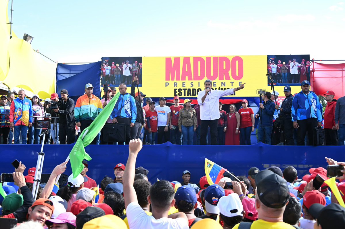 amarcanopsuv's tweet photo. Seguiremos venciendo siempre junto al pueblo!!! 

Que viva el bastión y reserva moral del pueblo de San Félix . 
Rumbo a la Victoria Popular del 28 de julio con @NicolasMaduro https://t.co/3S2WZhVvip
