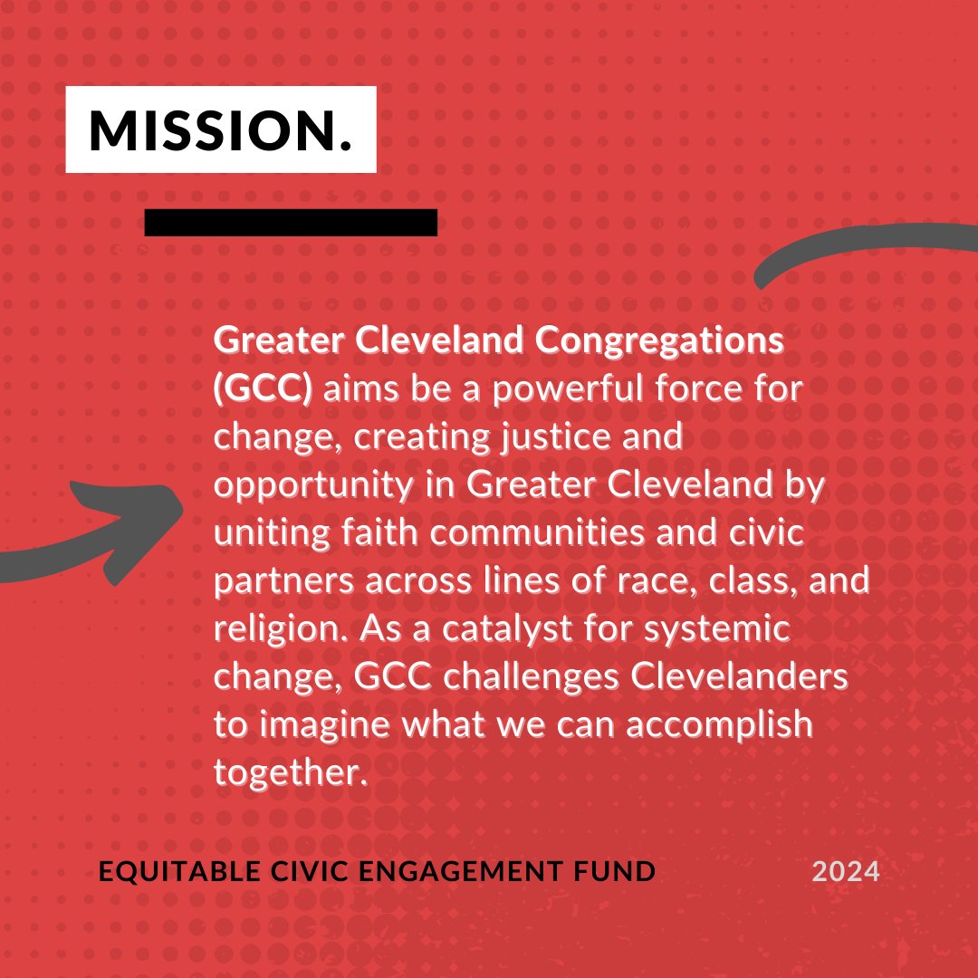CLEVotes's tweet image. @GreaterCleCong unites faith communities and civic partners across lines of race, class, and religion by training leaders, mostly from communities of color, to organize against oppression and for racial equity and a fair democracy.

Stay tuned as we highlight our #ECEF grantees!