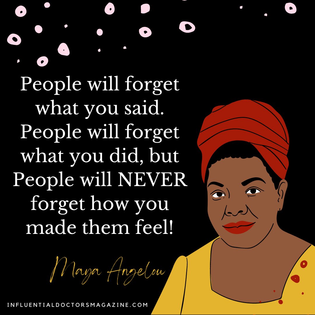 influentialdoc1's tweet image. #willneverforget #howyoumadethemfeel #influentialdoctorsmagazine #quoteoftheday #inspire
influentialdoctorsmagazine.com