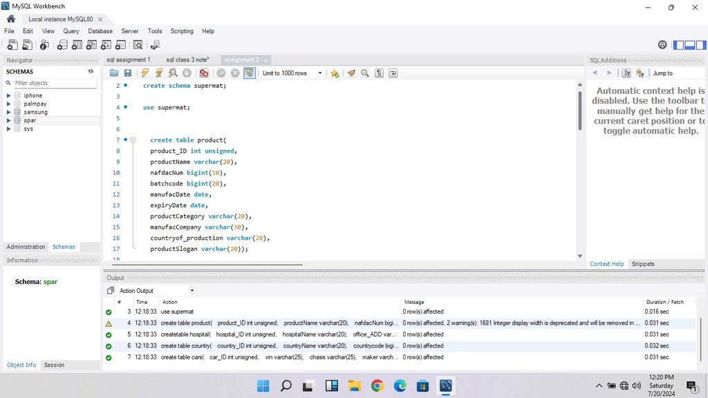Eegbara_bright's tweet photo. SQL is such a beauty 

Here is my second MySQL codes where I Learnt how to create Tables in respect to their data types  😊
#Datafam 
#dataanalytics 
#MySQL https://t.co/UZ55l4fHH6