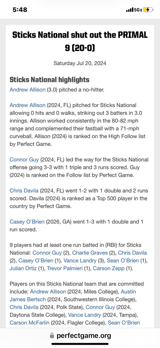 National <a href="/AR_Sticks/">Sticks Baseball</a> had a day 👀👀<a href="/JSully12/">Jeff Sullivan</a>