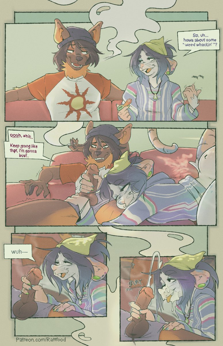 Two stoners onna couch. Mood for today. Feat @/thatbatjay ☁️☁️