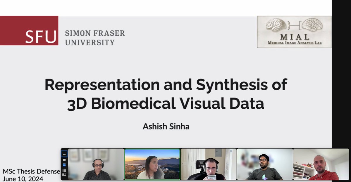 Hamarneh_MIA's tweet photo. Congratulations to Ashish Sinha for successfully defending his MSc thesis: Representation and Synthesis of 3D Biomedical Visual Data,  Papers:  DermSynth3D and TrIND https://t.co/SQO4fGchgI  Code:   https://t.co/Ig8SUVLiJW https://t.co/83vlh0Umz7 https://t.co/4m8Vl3zYm1