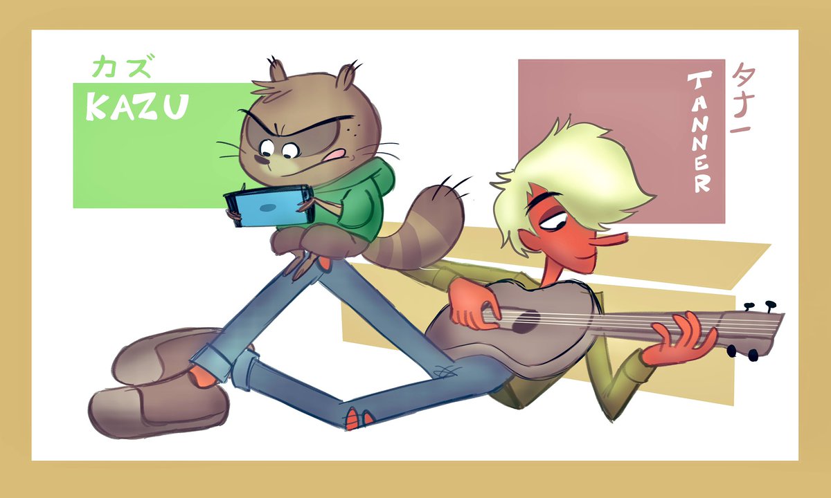 artistexhale's tweet photo. #31Daysof Yokai #characterdesign #originalart
Day 15: Tengu.
Day 16:Tanuki.
Two best friends who share quality for the finer things in life. Such as video games and karaoke.
@MinionKingKarl https://t.co/FDjy69qja8