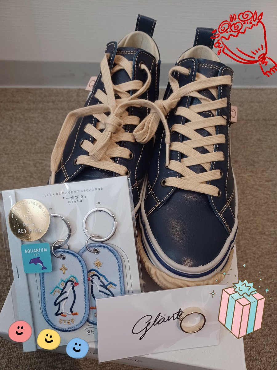 tkmk_curio's tweet photo. 旦那さんからの誕プレ🎁✨
靴👟可愛い❣️
#スピングルムーブ #ツーインエイトビリオン #glanta https://t.co/gzkTp4X9n8