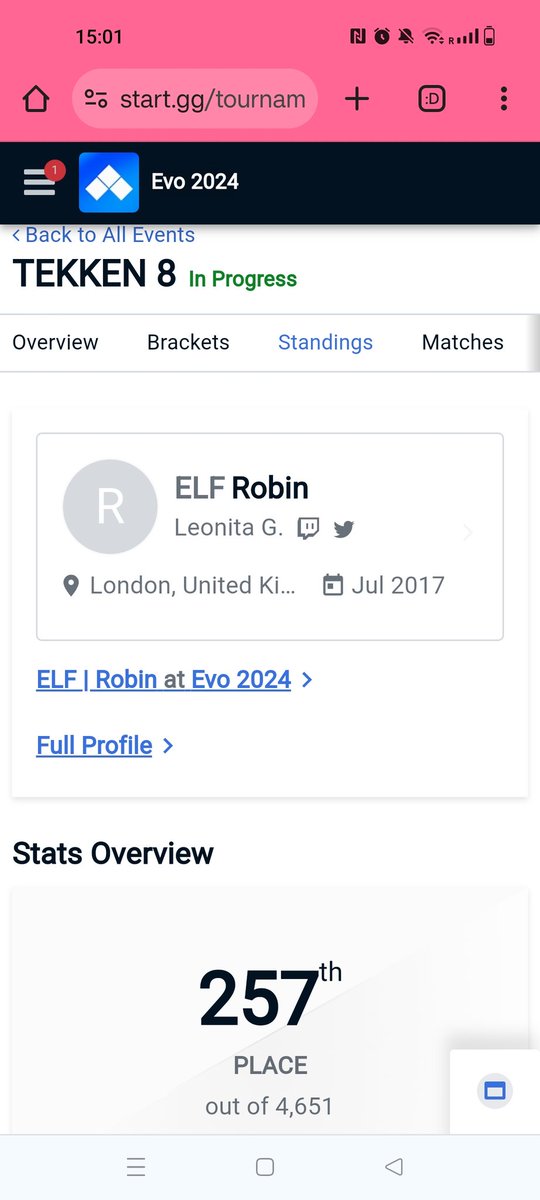 Couldn't quite keep up the momentum, so my tournament run ends here. Wish I had a better showing on stream, but still happy with my performance overall ☺️