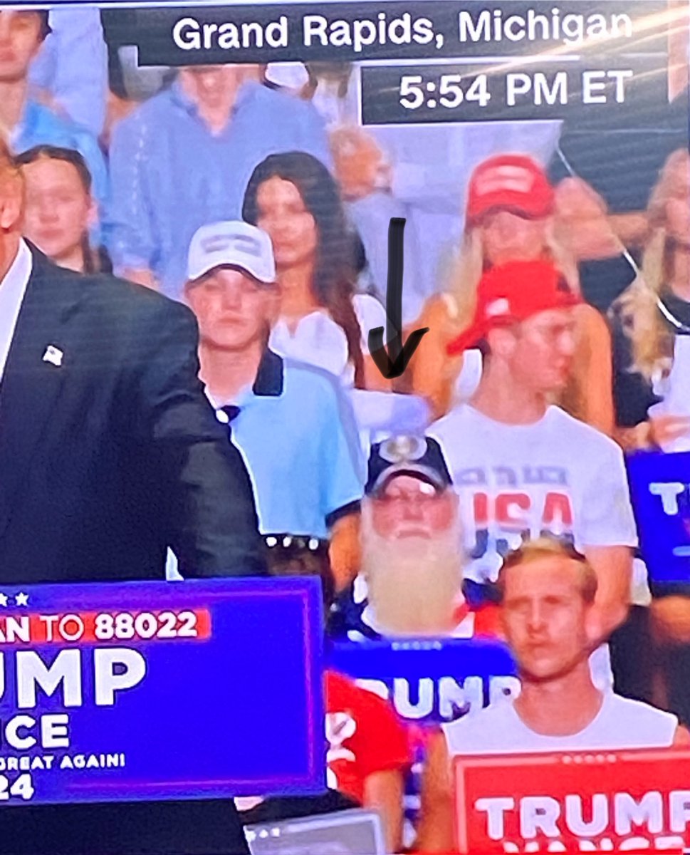 Uncle Jessie showed up in Michigan. Just a good old boy. Made $20 today for holding up a Trump sign.