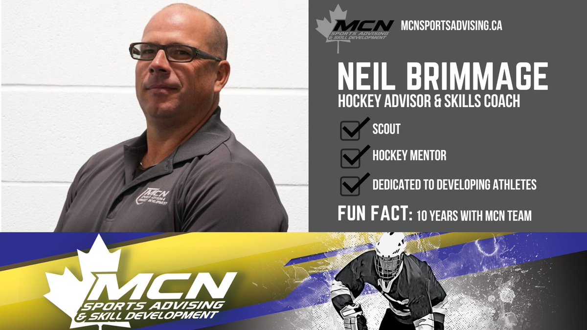 Meet Neil Brimmage: MCN Hockey Advisor &amp; Skills Coach🏒

Neil’s full story👉 mcnsportsadvising.ca/our-team/