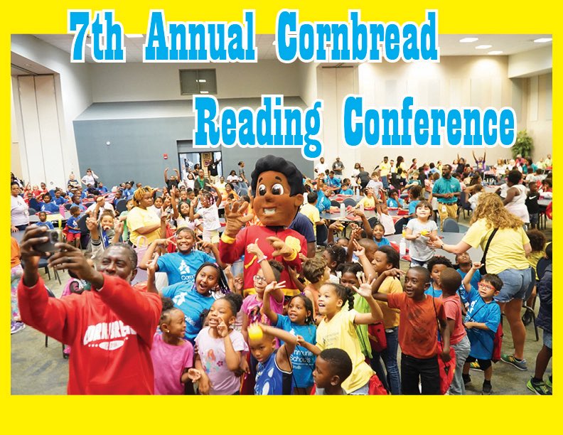 Thanks to all the sponsors that made this fun-filled event possible for over 400 students!!!! Every student went home with a Cornbread chapter book, Cornbread Math Detective workbook, &amp; a Cornbread backpack. 

Click the link to see the excitement!!!
youtu.be/FQsNKKawJiI
