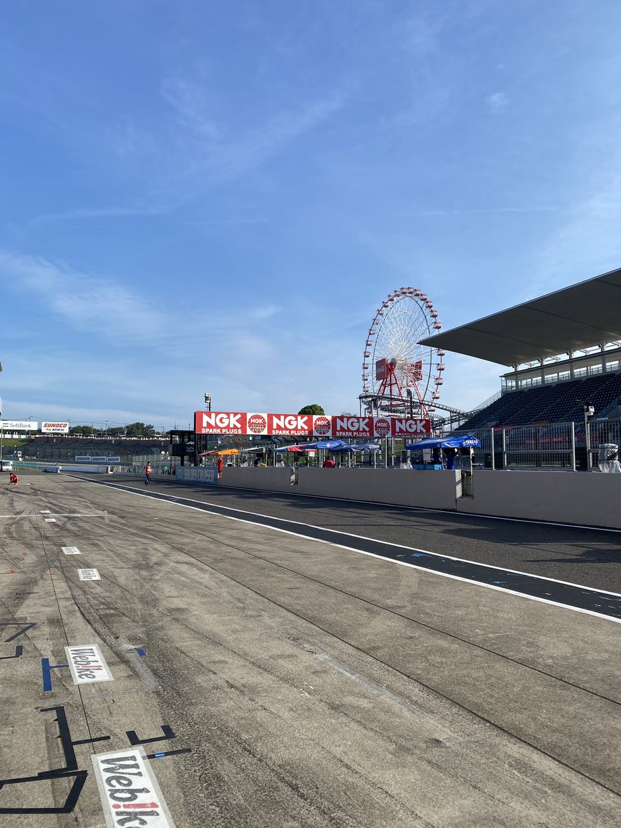 決勝日の朝！
いい天気！