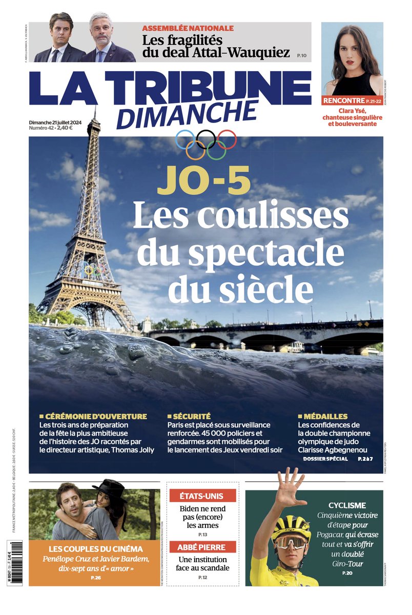 🚨#LaTribuneDimanche

Votre nouveau numéro de La Tribune Dimanche à retrouver chez votre marchand de journaux, mais aussi sur l’application et le site de La Tribune.
kiosque.latribune.fr/la-tribune-dim…