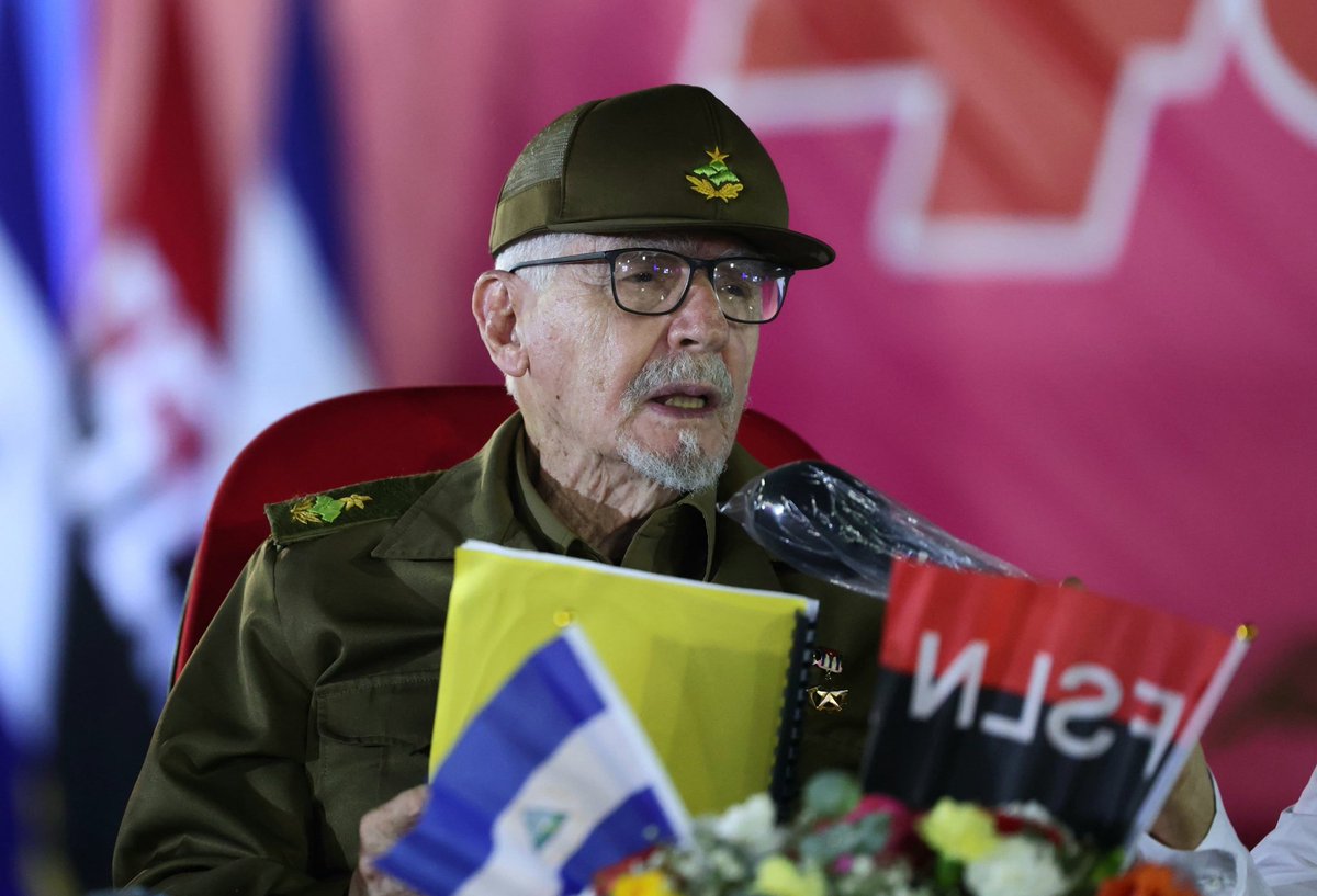El Comandante Ramiro Valdés, al frente de la delegación que participa en la celebración por el aniv 45 del triunfo de la Revolución Sandinista en Nicaragua, se refirió a los lazos de hermandad existentes entre ambos país y sus dirigentes desde hace muchos años. #GenteQueSuma