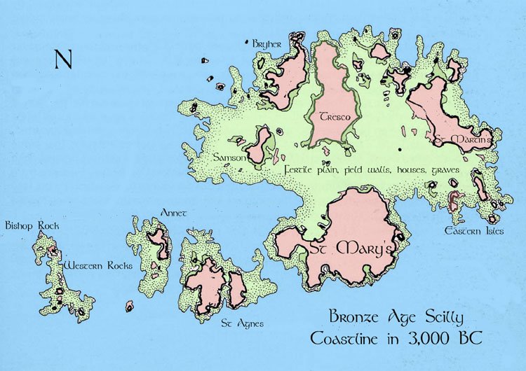 It is interesting that no significant folk memory of Doggerland exists, but one does exist for the lost lands of the Scilly Isles.
I would imagine this is probably because of how small and continuous the population of the isles was.