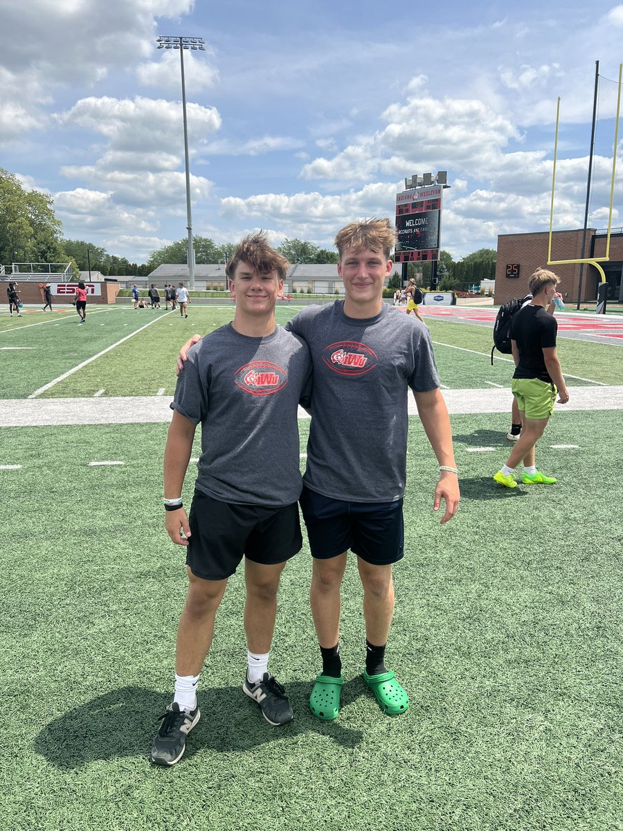 Had a fun time <a href="/IndWesleyan_FB/">Indiana Wesleyan FB</a> camp today with <a href="/KVechera2025/">Kaleb Vechera</a>!! <a href="/CoachJDutton/">John Dutton</a> <a href="/Coach_Crisp/">Spencer Crisp</a> <a href="/Coach_Rode/">Andrew Rode</a> <a href="/Coach__AT/">Austin Taylor</a> <a href="/NRRaiderFB/">Northridge Raiders Football</a>