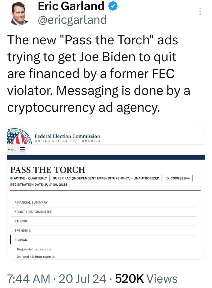 YpsiGal's tweet photo. @TheWeekendMSNBC @POTUS Pass The Torch campaign is another behind the scenes scam from Steve Schmidt.
I #StillBackBiden https://t.co/Mi85HylLpL