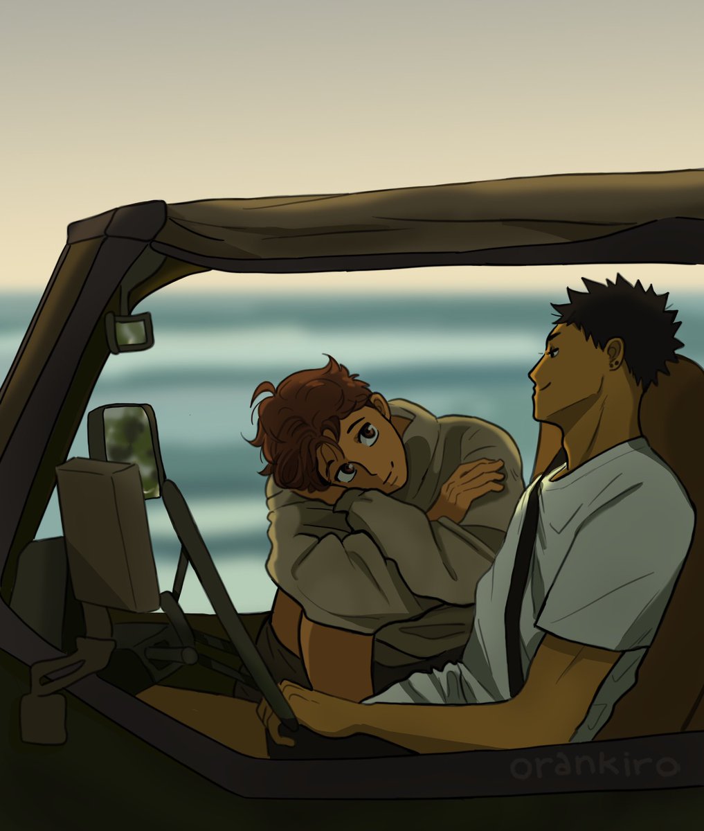 orankiro's tweet photo. Day 6: Long distance relationship

last night in cali before oikawa goes back to argentina

#iwaoi https://t.co/WRDyyQR8z4