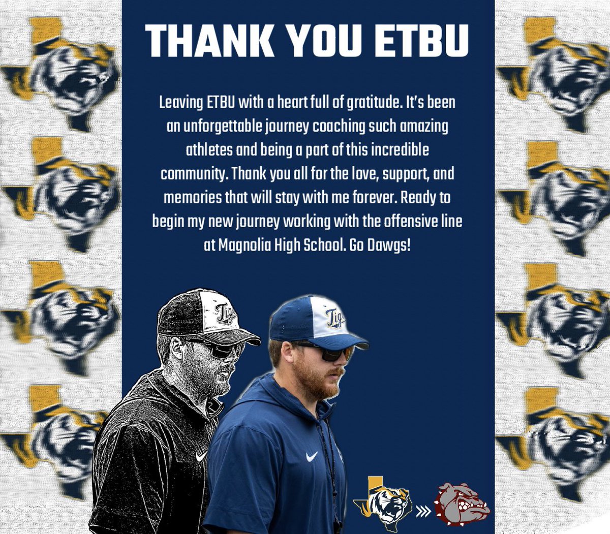 This place will always hold a special place. Thankful for this journey and excited for the next chapter. <a href="/DogFootball/">Magnolia Bulldogs Football</a>