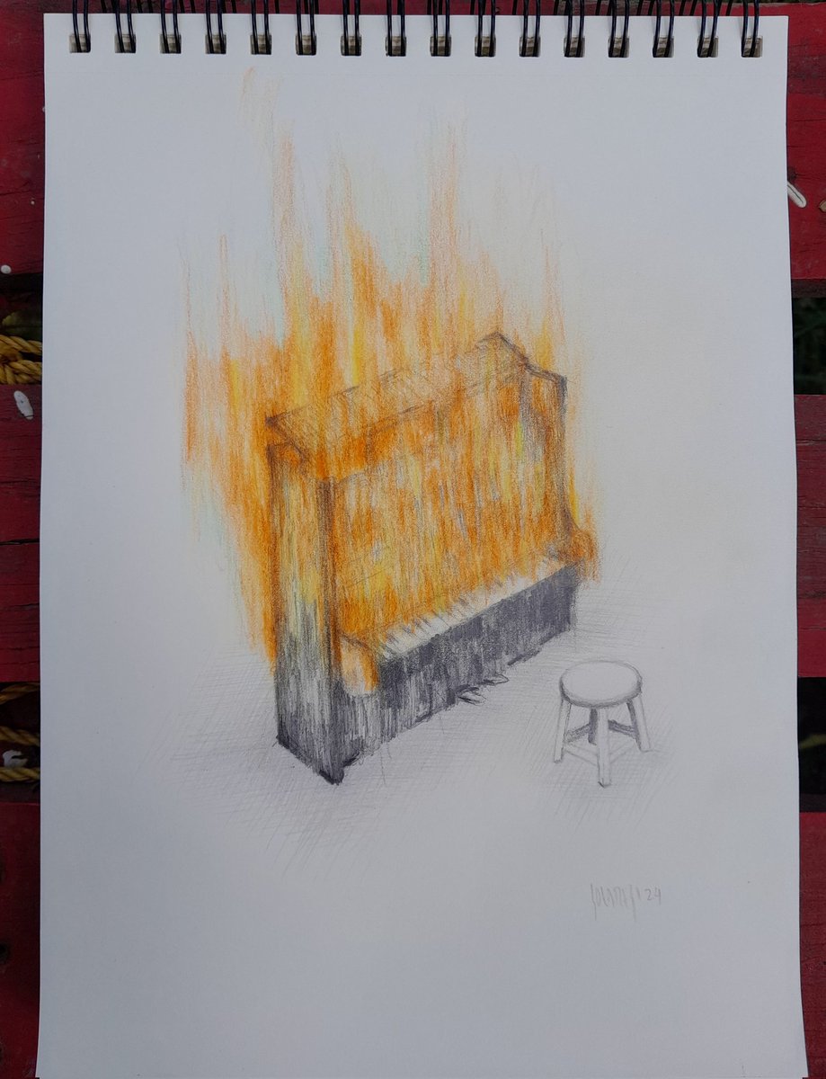 marcosolares's tweet photo. Fogata en el desierto
Grafito y lápices de color/ papel
30x21cm
#art #drawing #sketchart #fire #piano #fandoylis https://t.co/ULRH1Uvoch