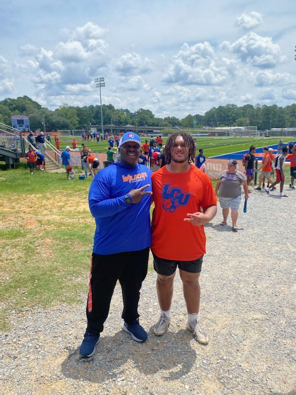 MoralesTyran's tweet photo. #AGTG After a great day at camp and a great conversation with @CoachBenMc19 & @paytheprice619 im blessed and honored to receive a(n) offer. 

@ShannonCra66659 @CoachBenMc19 @CoachCoryYork @tyson_andrus @CoachJZGraham @coachwood_LCU @jai_melancon @Coach_JFreeman @paytheprice619 @coachbarry13