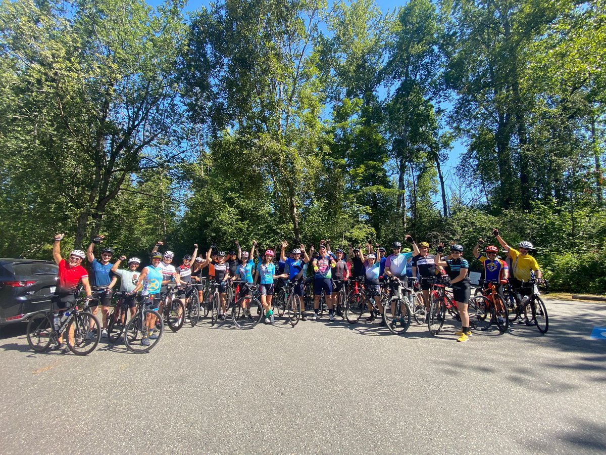 Thank you to everyone who joined us in Surrey for today’s meet-up ride! 🙌