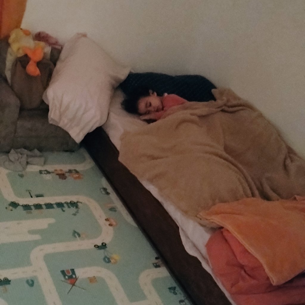 micahaarth's tweet photo. Primer noche de la Juli durmiendo en su habitación.
Será comoda la alfombra? https://t.co/SzPtPswxP6