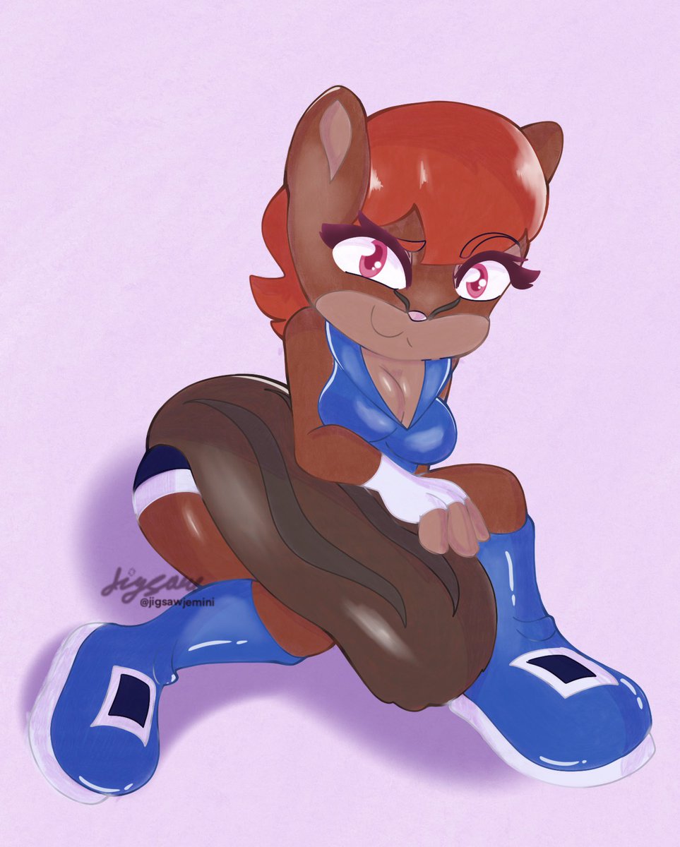 jigsawjemini's tweet photo. Had to see Sally with a tail!
#sallyacorn #sonicart #princessSally #chipmunk https://t.co/cFz3YszoYB