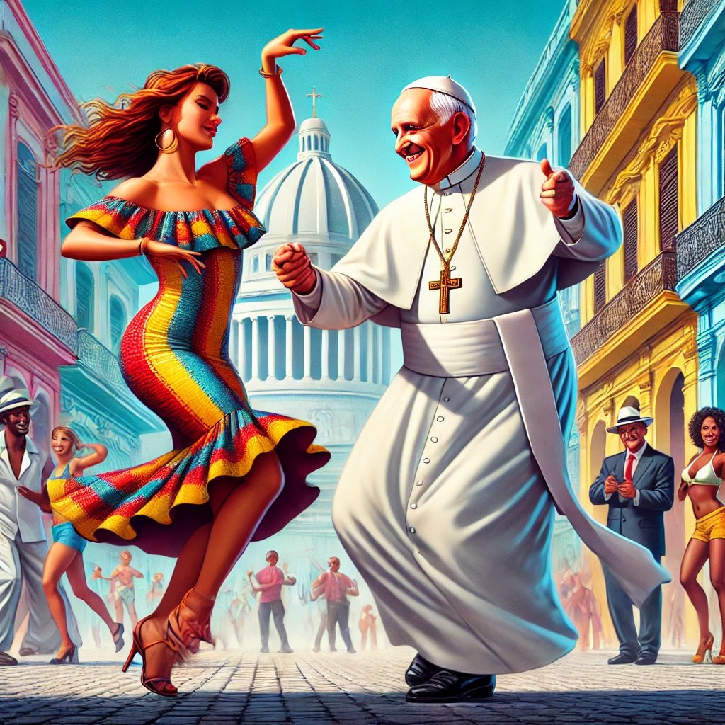 DaHappyPope's tweet photo. Heavenly party in Habana! https://t.co/1pXIrltAas