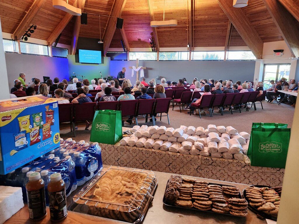 The Spirit put us on another big one ⁦<a href="/CanterburyPark/">Canterbury Park</a>⁩ weekly chapel night. 
Grace Church Senior Pastor Troy Dobbs preach was awesome - so gifted - and thanks to Bo Diddley’s and Mike Yurczyk for the super generous meal donation. So kind.
