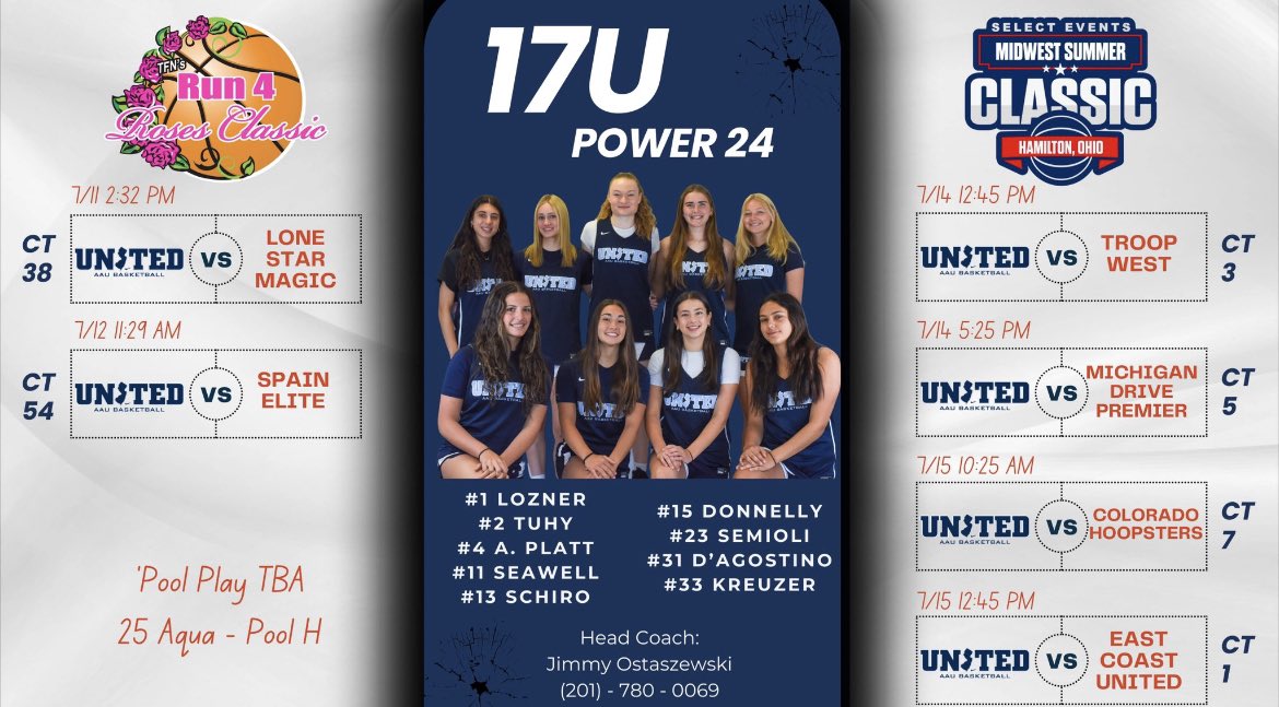 Charlotte Tuhy (@charlotte_tuhy) on Twitter photo Here is my schedule for Kentucky and Ohio! Looking forward to competing with my teammates.
<a href="/CoachJimmy_O/">Jimmy Ostaszewski</a> <a href="/unitedNJaau/">United NJ AAU</a> <a href="/emb_nj/">EMB_NJ</a> Here is my schedule for Kentucky and Ohio! Looking forward to competing with my teammates.
<a href="/CoachJimmy_O/">Jimmy Ostaszewski</a> <a href="/unitedNJaau/">United NJ AAU</a> <a href="/emb_nj/">EMB_NJ</a>