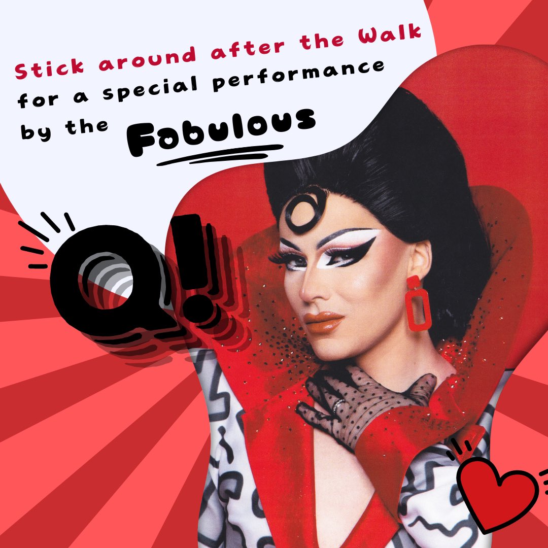 Make sure you stick around after the Walk, because the fabulous Q, a highlight of the recent season of RuPaul's Drag Race, will be gracing us with her presence and delivering a show-stopping performance during our Post-Walk Picnic! Register today using the link in our bio!