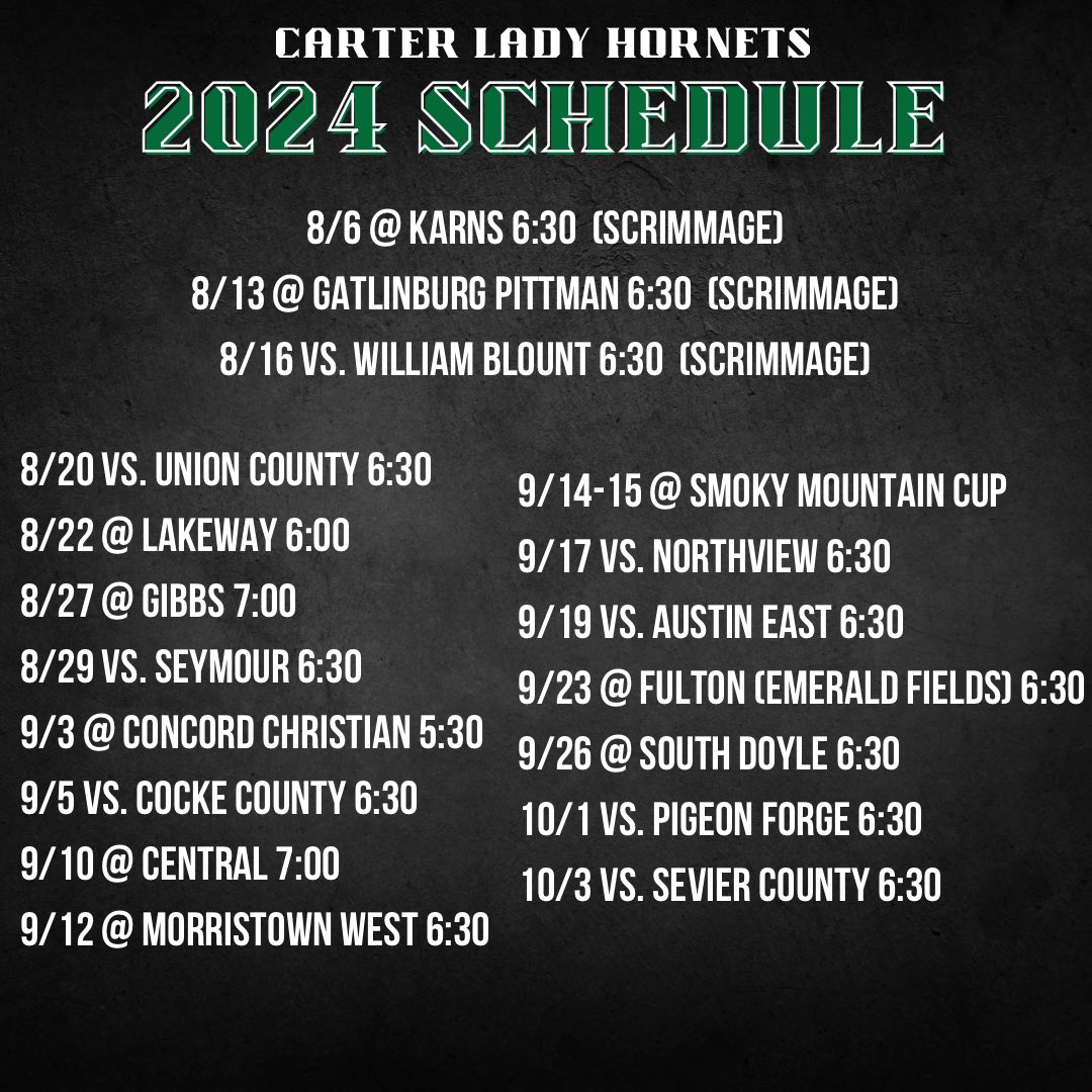 Carter Lady Hornets Soccer tweet media