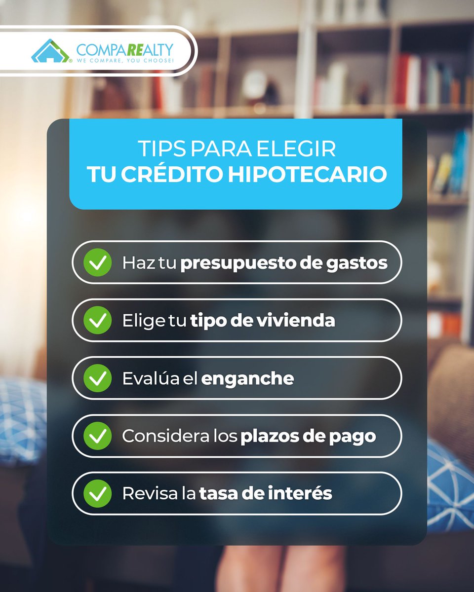 Comparealty's tweet photo. 𝐓𝐈𝐏𝐒 𝐏𝐀𝐑𝐀 𝐓𝐔 𝐂𝐑𝐄́𝐃𝐈𝐓𝐎 𝐇𝐈𝐏𝐎𝐓𝐄𝐂𝐀𝐑𝐈𝐎 🧐🏠
#agenteinmobiliario #tips #bienesraices #realestate #BrokerRealtor🏡 #TIPinmobiliario #consejosinmobiliarios https://t.co/bx3MItGSow