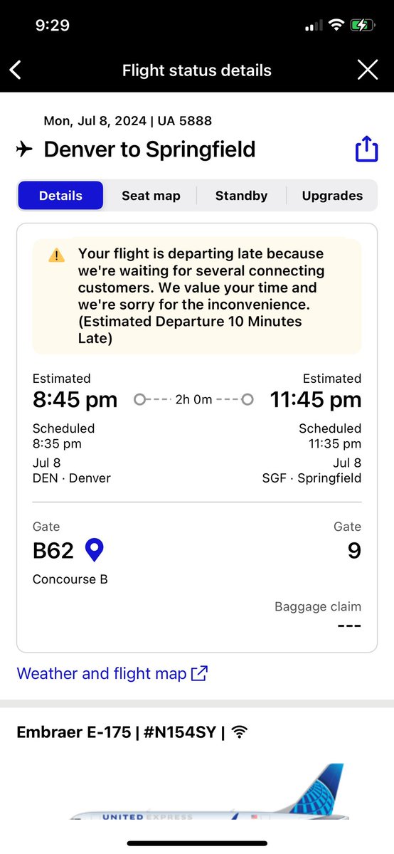 deemojo11's tweet photo. @united - telling me you were delaying my connection only to allow me no time to to make that connection….and close the doors right when I get there.  I loved watching the plane sit on the tarmac without me on it.    And this is why I don’t fly United regularly https://t.co/aH3SmYWJB0