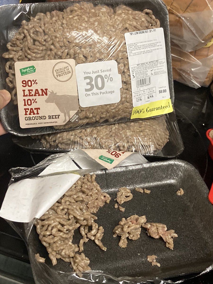 TennisCoach9's tweet photo. @Safeway @MrBeast I posted this yesterday and it was removed. Still looking for answers why did my hamburger purchased at Reston safeway have metal shaving in it https://t.co/8WfWHLyW0p