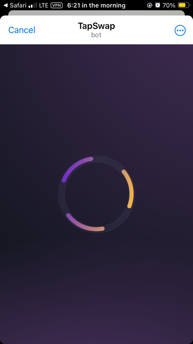 crypto_rse's tweet photo. @tapswapai When entering the bot it is stuck on loading spinner https://t.co/oqMCd2xvJn