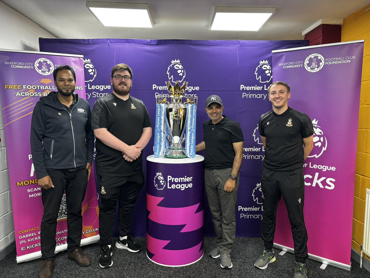 beap_c's tweet photo. We were privileged to host the @premierleague trophy for the Premier League Kicks Programme, which takes place every Monday at BEAP. 

A massive thank you to Darrell Walker from @bcafc_cf for making the arrangements.
 
#PremierLeague @PLCommunities  #PLKicks #BEAP https://t.co/T9fcIEywnx
