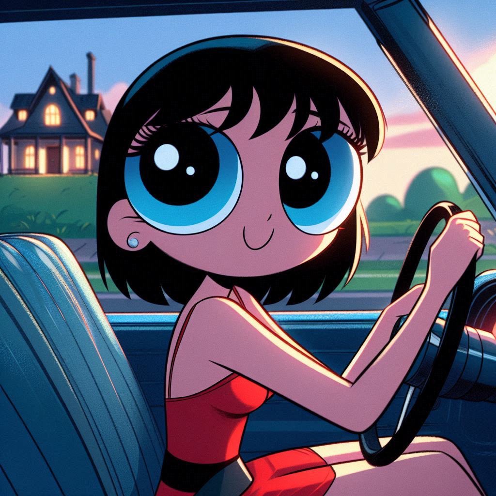 PiratePon's tweet photo. Ms Keane is going to a party tonight. #mskeane #powerpuffgirls #bingimagecreator https://t.co/7ZKUOLu66e