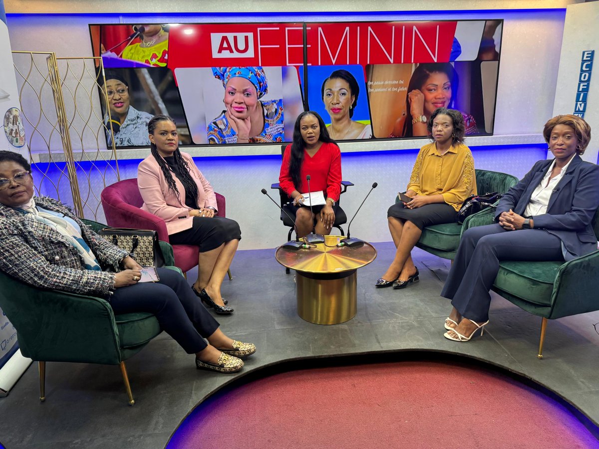 AfecRdc's tweet photo. Le Présidium de l’AFEC a été invité à participer à une émission sur le plateau TV d'Ecofin TV ce lundi 08 juillet. Cet entretien a été l'occasion de discuter des objectifs de l’association et de promouvoir l'adhésion des femmes à la profession comptable.
#tendance #afecrdc https://t.co/sQq5UAa3cx