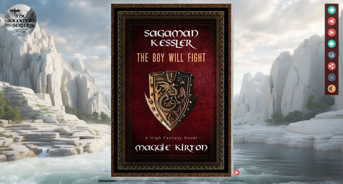 eevalancaster's tweet image. Flipbook design for Maggie Kirton's Sagaman Kessler: The Boy Will Fight.
heyzine.com/flip-book/8bd9…
Read 8 chapters FREE. Enjoy!

Want your own Flipbook?
Contact The Book Khaleesi.

#Flipbook #sagamanseries #fantasy #highfantasy #kindlebook #mustread #amreading
@MaggieKirton57