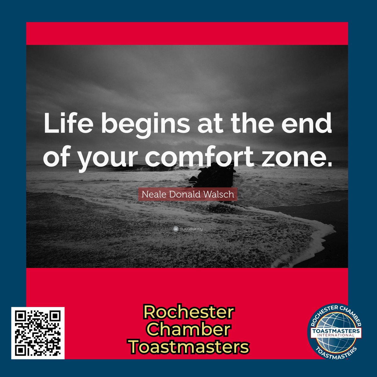ChamberTmasters's tweet photo. Monday Motivational - Get out of your zone &amp; take some healthy risks this week #Toastmasters #rochestermn #rochmn #publicspeaking #neighborshare #neighborstory #mondaymotivation #neighbors #zone #healthy #risks https://t.co/bTXfqi8VSE