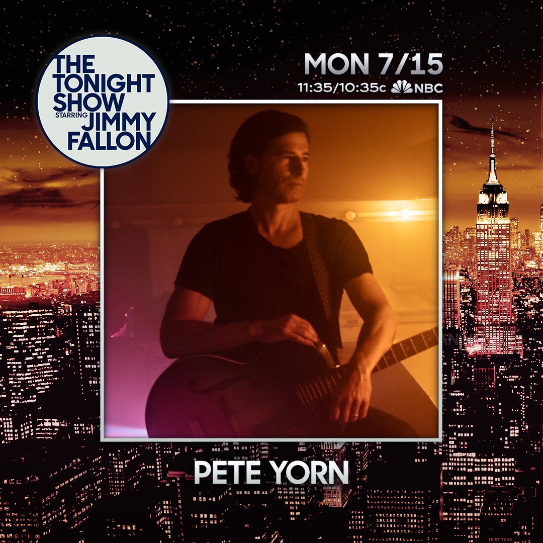 peteyorn's tweet photo. Looking forward to performing ‘Real Good Love’ next Monday (7/15) on @FallonTonight https://t.co/Vk0wnNohA8