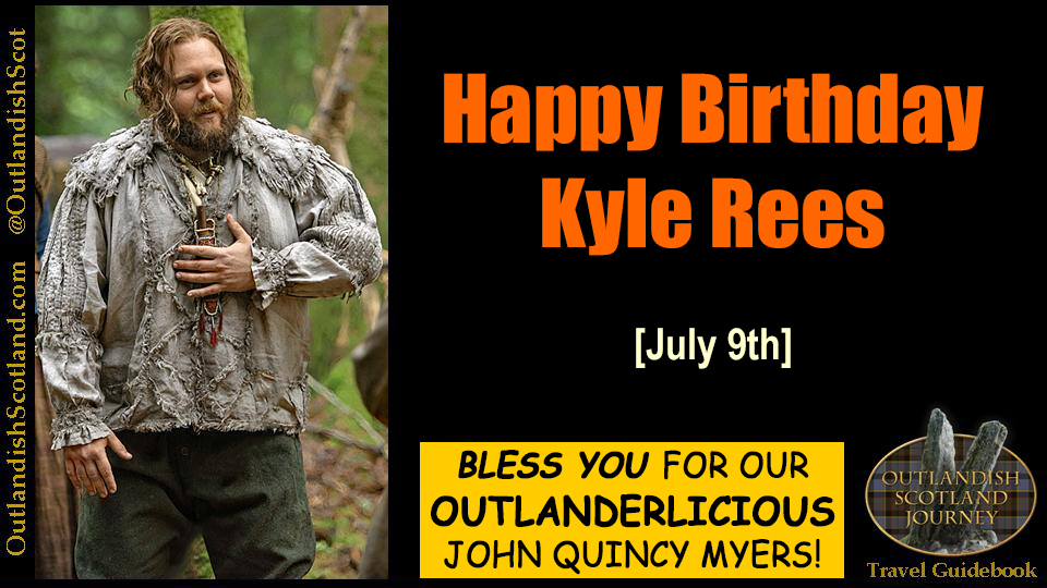 OutlandishScot's tweet photo. Happy #Outlander Birthday to Kyle Rees! It’s a John Quincy Myers rerun day! @TheKyleRees https://t.co/4bPIPZV7ps