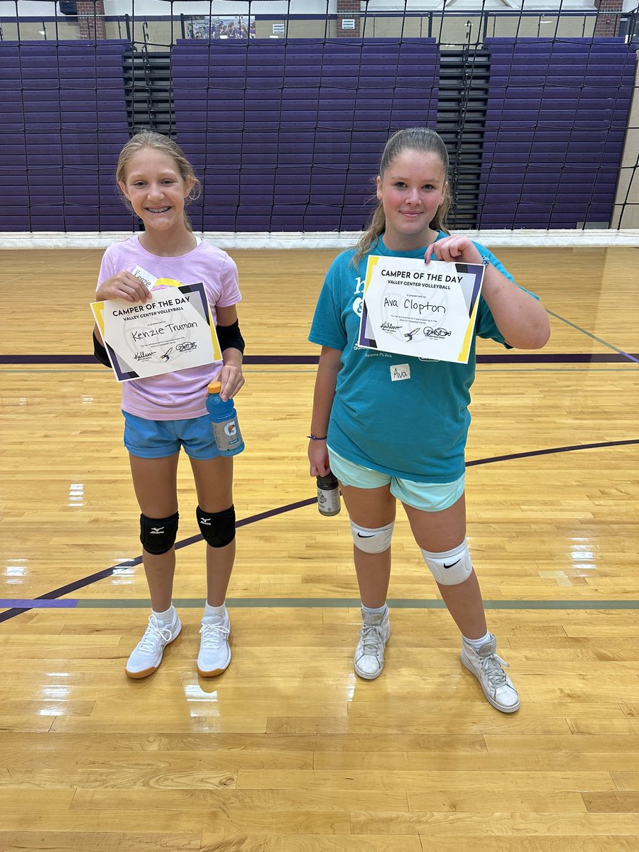 VC_Volleyball's tweet photo. Big shout out to our Youth and MS campers of the day too! Great Day 1 of camp! #vcvb https://t.co/R4lBEt94At